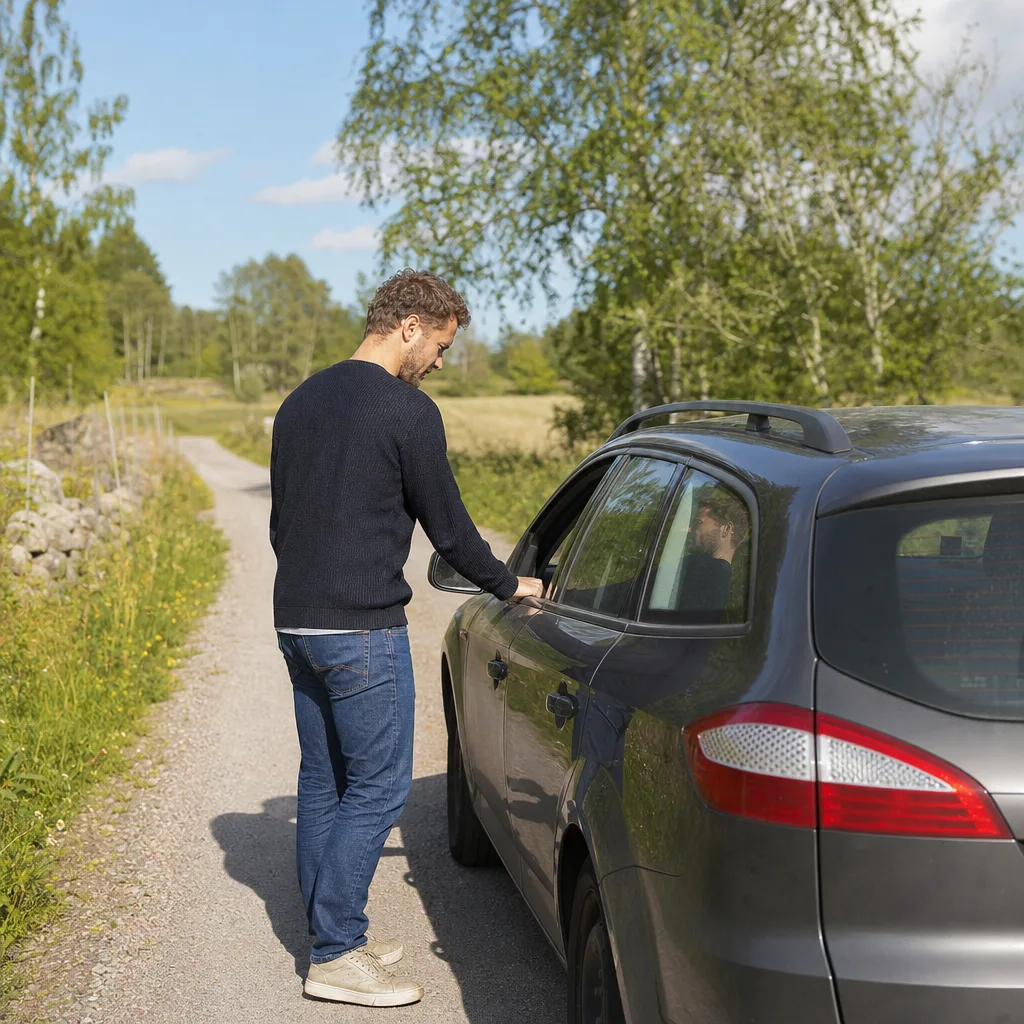 Illustration för stold i halvförsäkring